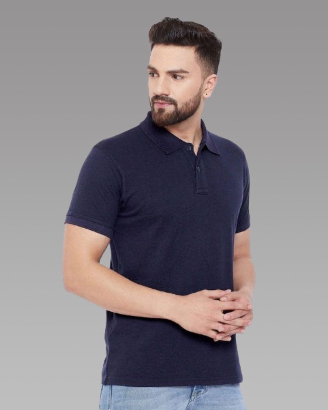 Men’s Premium Navy Blue Polo T-Shirt