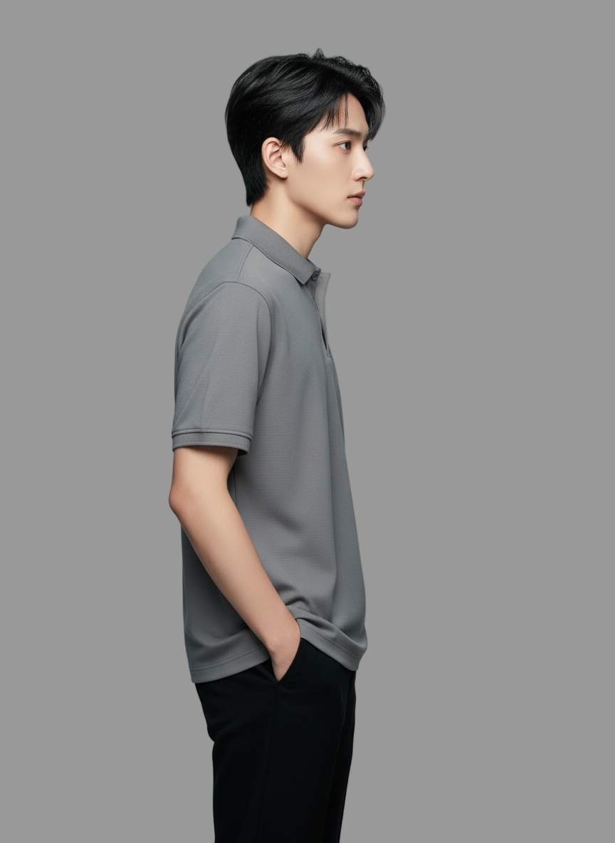 Men’s Premium Grey Polo T-Shirt