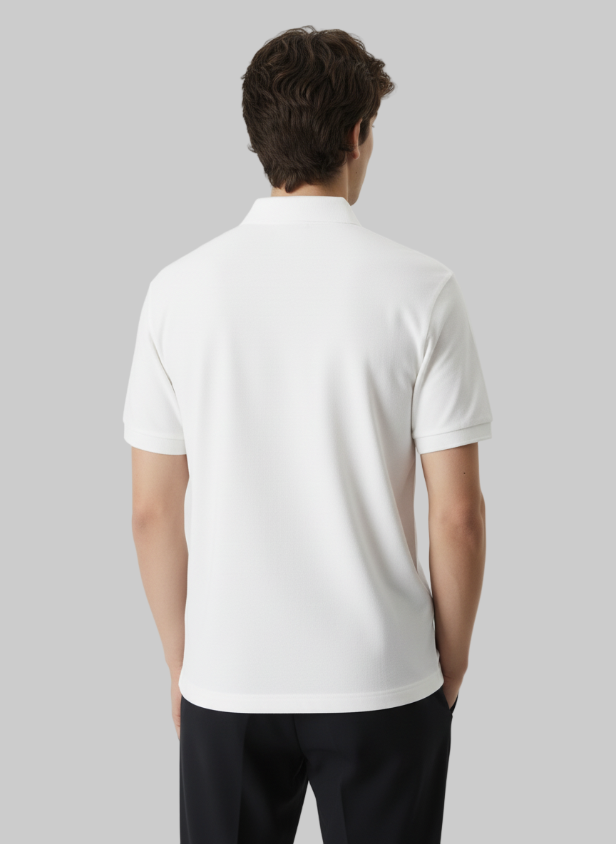 Matte Solid Half Sleeves Men's Polo T-Shirt