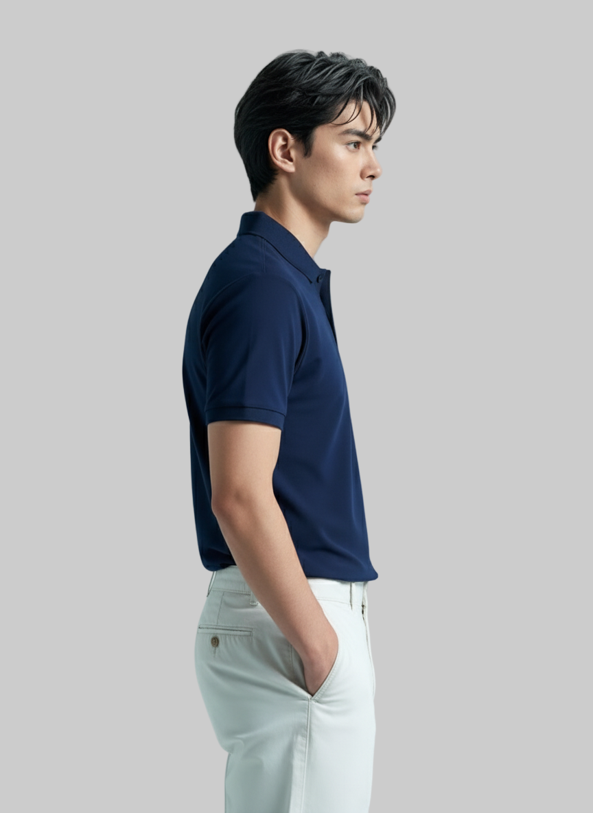 Men’s Premium Navy Blue Polo T-Shirt