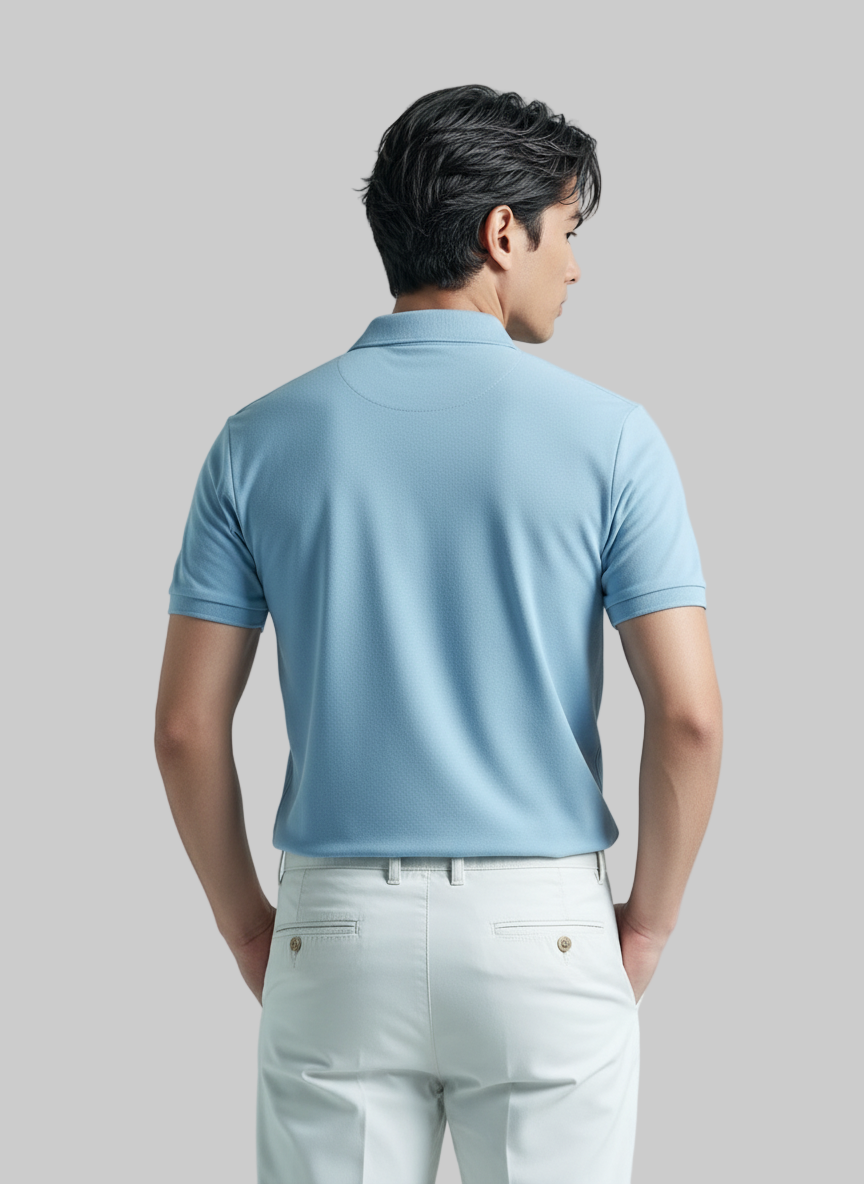 Men’s Premium Sky Blue Polo T-Shirt