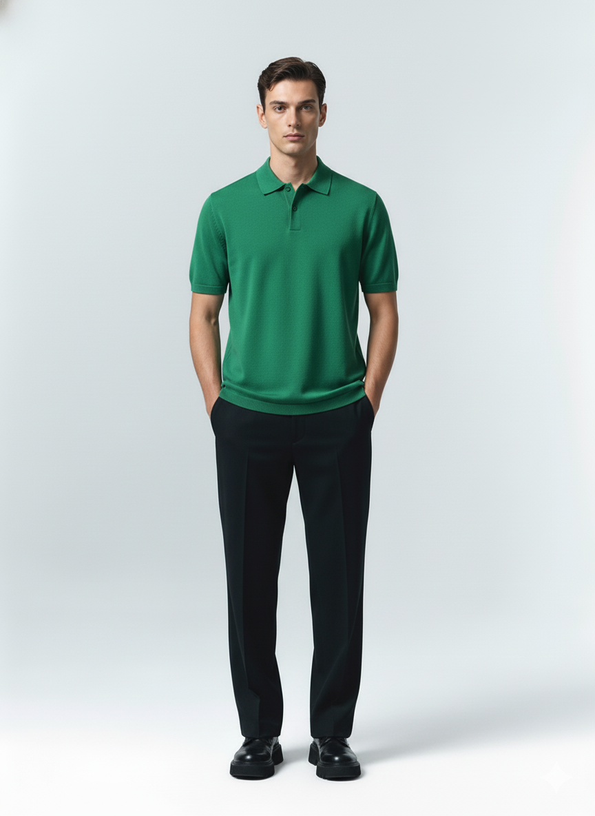 Men’s Premium Green Polo T-Shirt