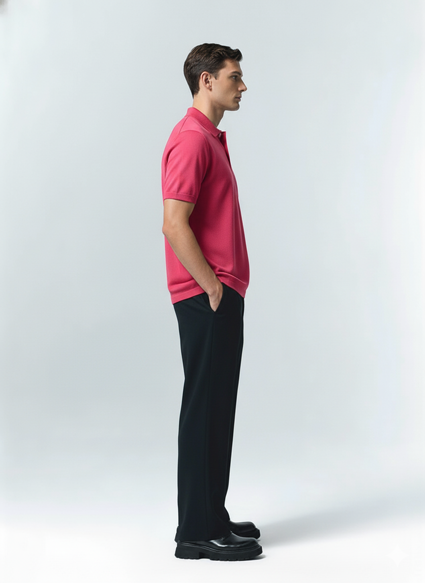 Men’s Premium Pink Polo T-Shirt
