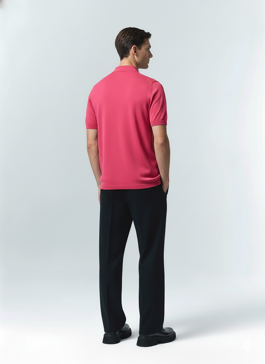 Men’s Premium Pink Polo T-Shirt