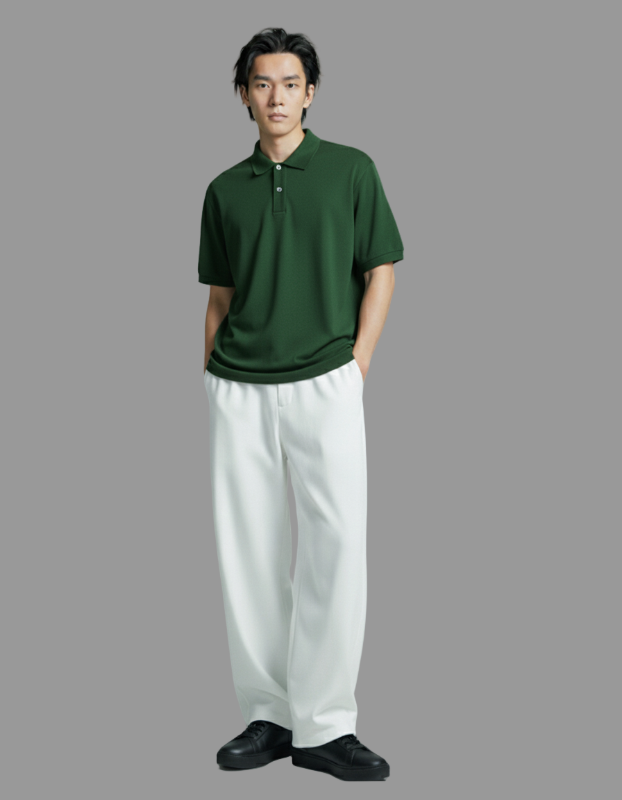 Men’s Premium Bottle Green Polo T-Shirt